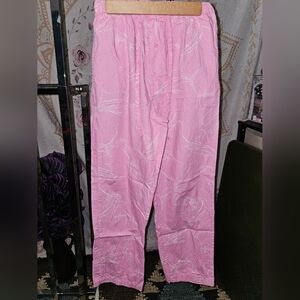 Like New Vintage Guy Harvey Pink Patterned Pajama Pants Size Small